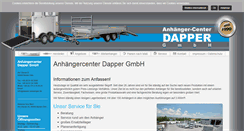 Desktop Screenshot of dapper-anhaenger.de