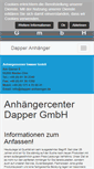 Mobile Screenshot of dapper-anhaenger.de